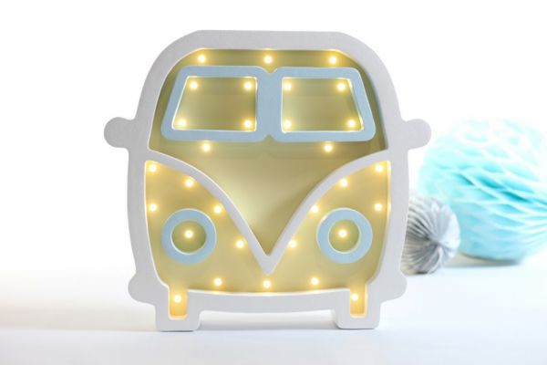 HappyMoon - LED Nachtlampe Hippiebus gelb