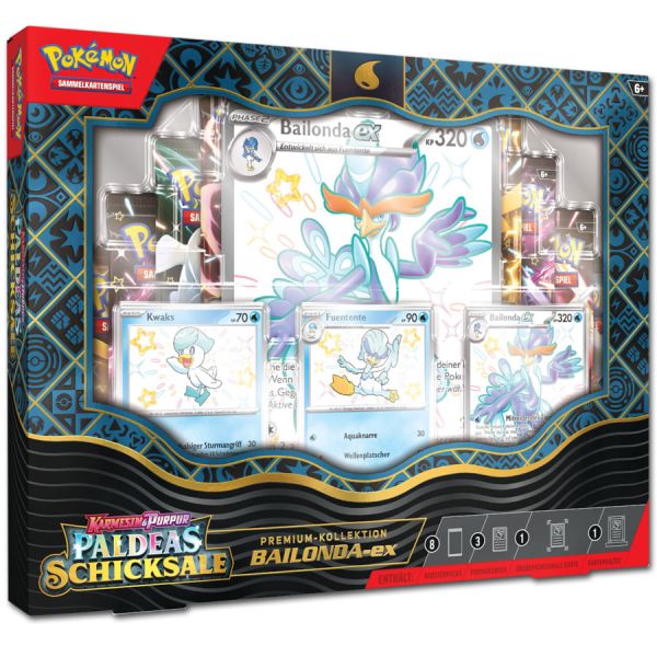 Pokemon Paldeas Schicksale Premium Kollektion Bailonda EX - Englisch