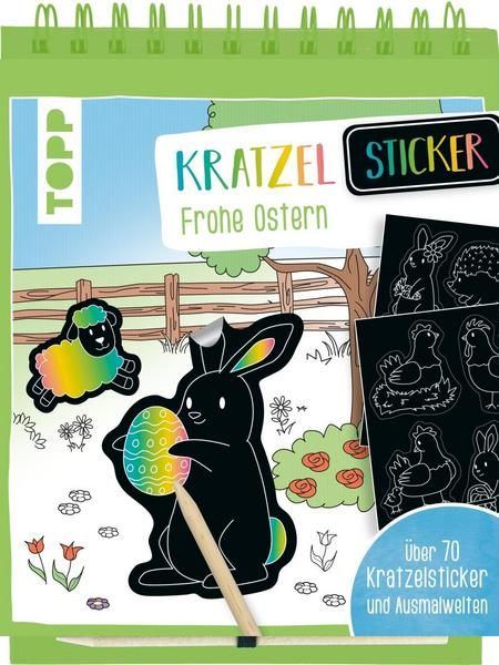 TOPP Verlag - Kratzel-Stickerbuch Ostern