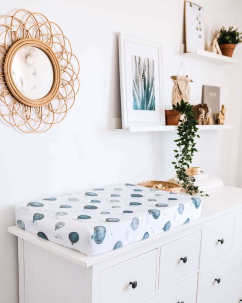 Snuggle Hunny - Spannbezug für Wiege, Kinderwagen &amp; Wickelmatte Cloud Chaser