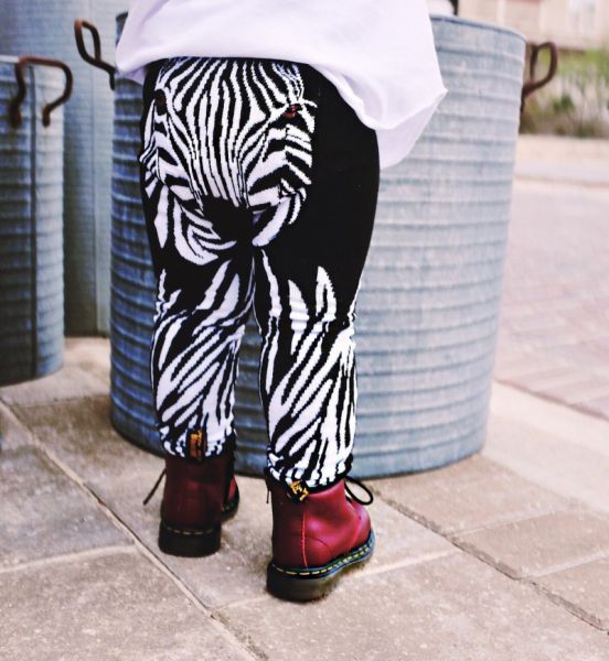 Doodle Pants - Zebra Leggings
