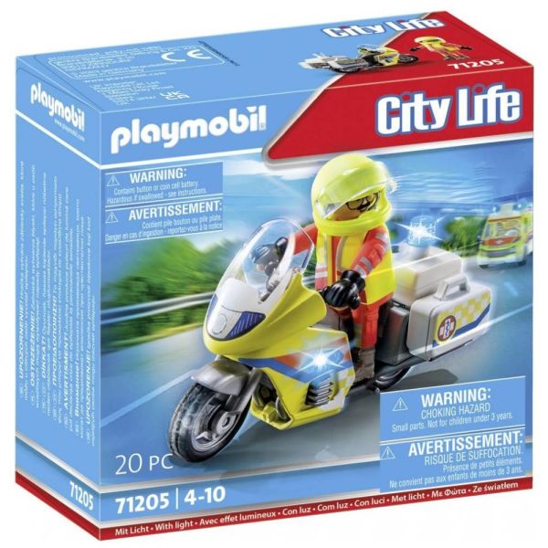PLAYMOBIL® 71205 - Notarzt-Motorrad mit Blinklicht