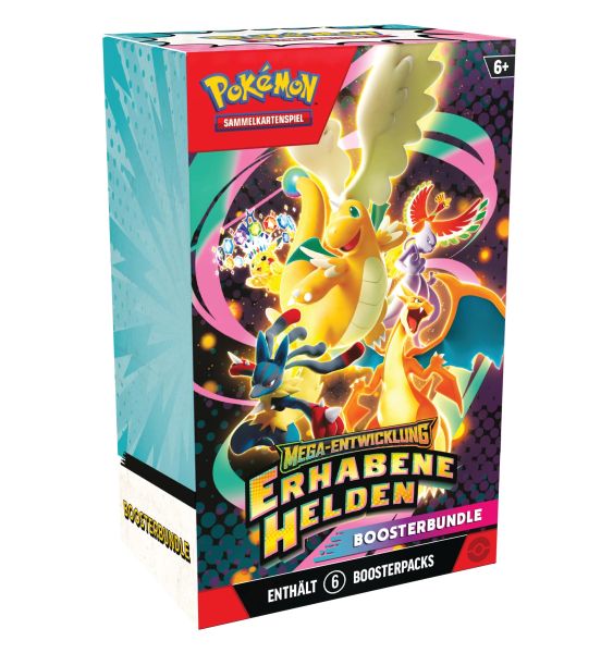 Pokémon ME02.5 'Erhabene Helden' Booster Bundle - EN