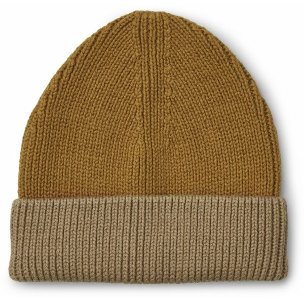 LIEWOOD - Ezra Beanie Golden Caramel - Oat Mix