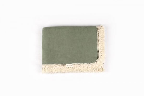 Mrs Ertha - Muslin Decke Shilo Olive