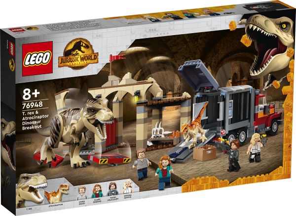 LEGO® Jurassic World™ 76948 - T. Rex &amp; Atrociraptor: Dinosaurier-Ausbruch