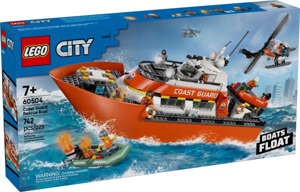 LEGO® City 60504 - Rettungsboot der Küstenwache mit Hubschrauber
