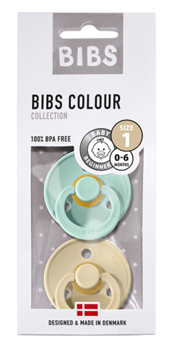 BIBS - Mint / Beige Gr. 1