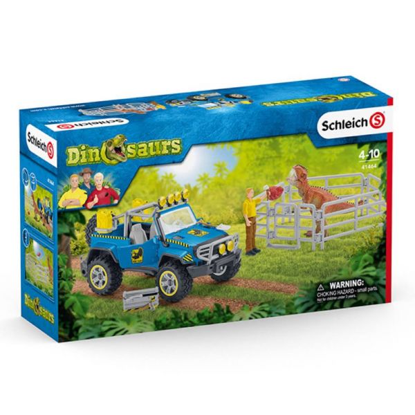 Schleich 41464 - Geländewagen mit Dino-Außenposten