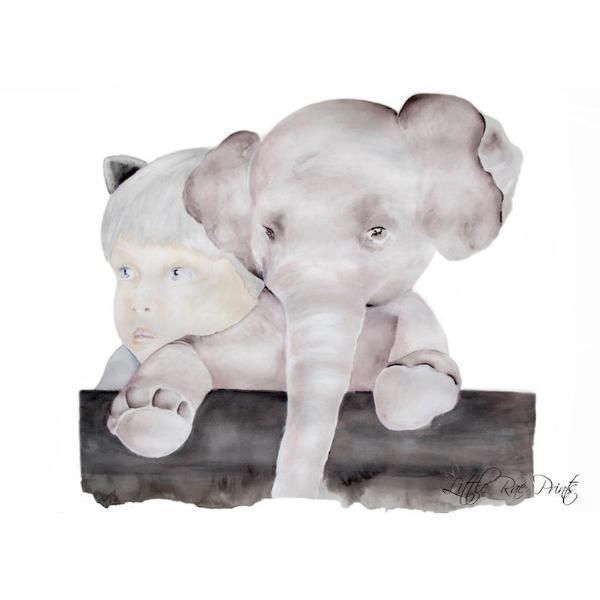 Little Rae Prints - Poster Little Elephant