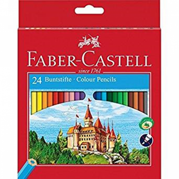 Faber-Castell - Farbstifte Hexagonal Classic, 24er Kartonetui