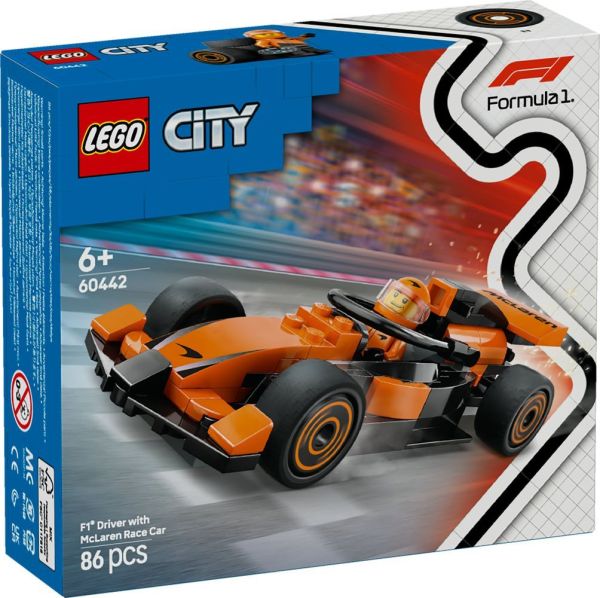 LEGO® City 60442 - F1® Rennfahrer mit McLaren Rennauto