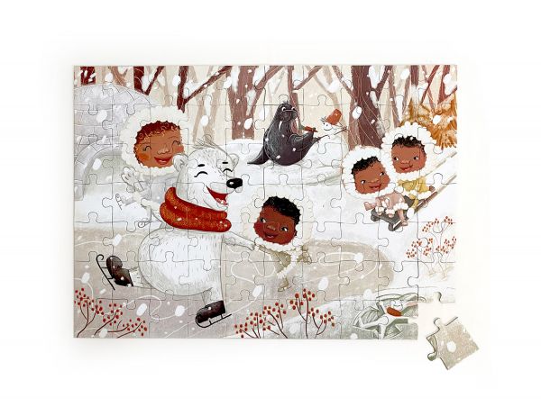 Mrs Ertha - Bodenpuzzle Frosty Loreta Winter 70 teilig