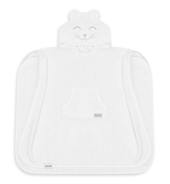 Qbana Mama - Poncho Ecru Weiss