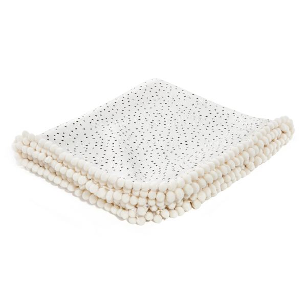 Maylily - PomPom Swaddledecke Stones Beige