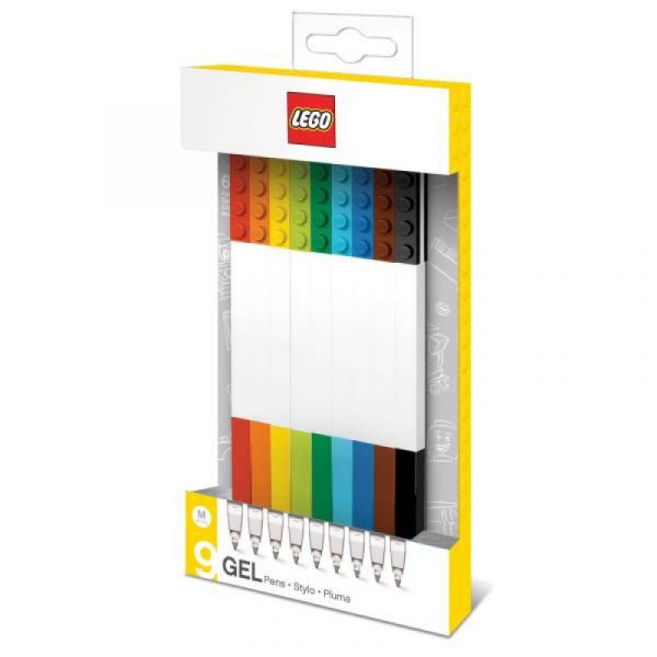 LEGO® - Buntstifte 9er Set mit 2 Bausteintoppern