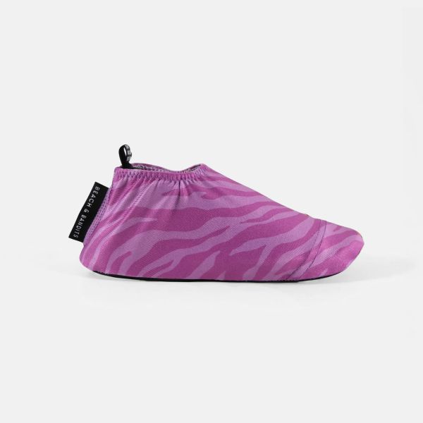 Beach &amp; Bandits - UV Schwimm- und Strandsocken Purple Tiger