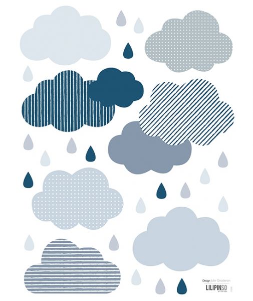 Lilipinso - Wandsticker Clouds and Drops