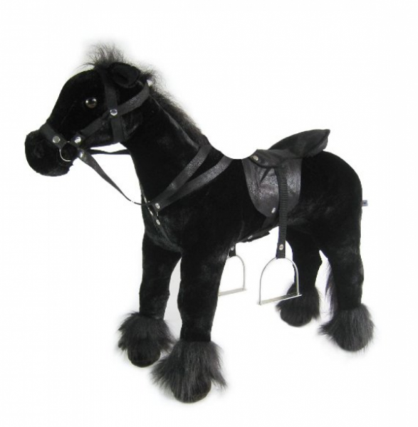 Heunec - Stehpferd, schwarz, 80 cm