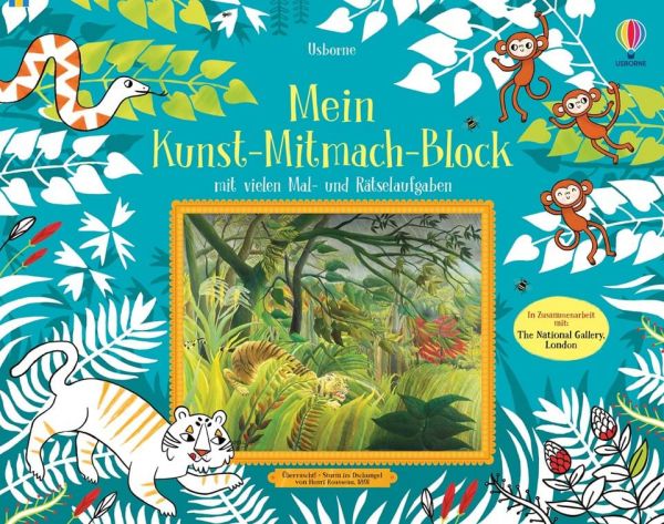 Usborne Verlag - Mein Kunst-Mitmach-Block
