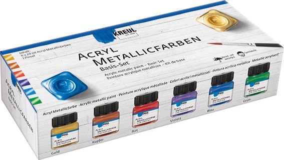 KREUL - Acryl Glanzfarben Basis Set 6 x 20 ml