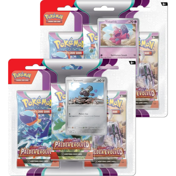 Pokemon Paldea Evolved - 3-Pack Blister Set - Englisch