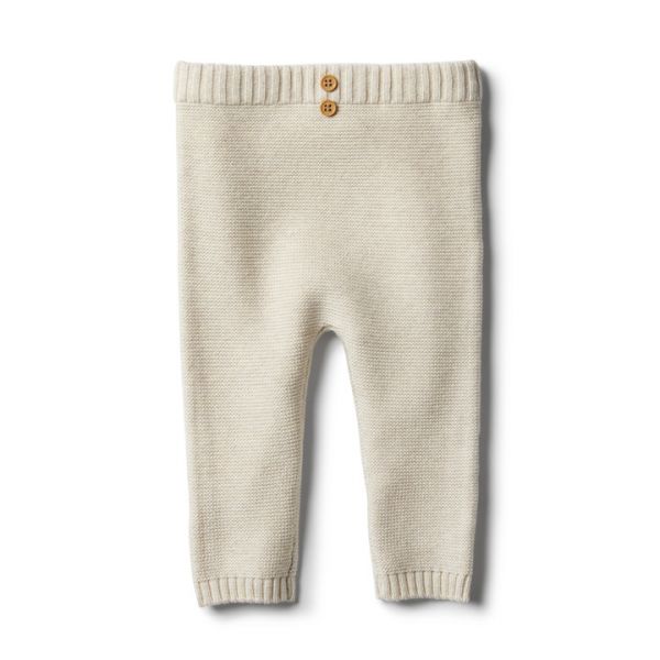 wilson &amp; frenchy - Oatmeal Strick Leggings mit Dekoknöpfchen