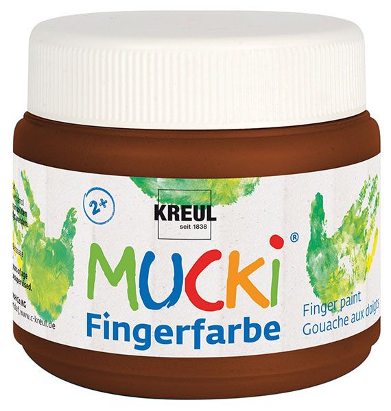 KREUL - MUCKI Fingerfarbe Braun, 150 ml