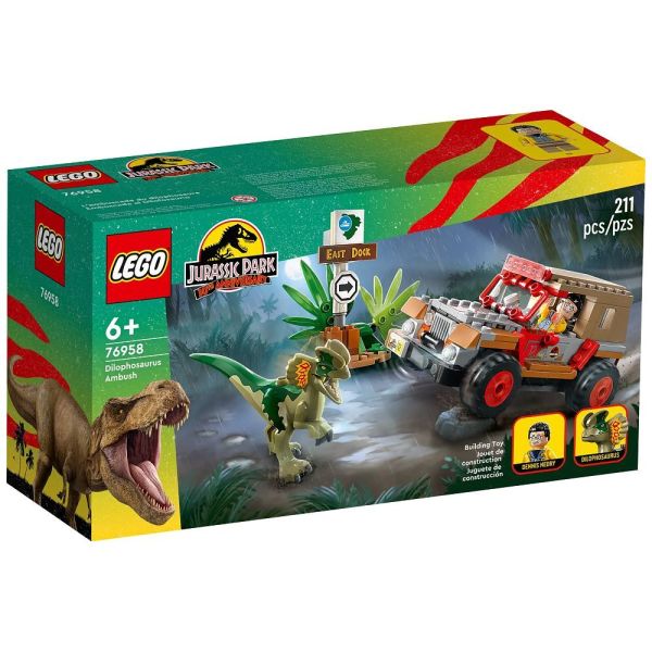 LEGO® Jurassic Park 30th Anniversary 76958 - Hinterhalt des Dilophosaurus