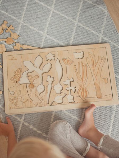 Stuka Puka - Holz Puzzle Karotte im Garten (deutsch)