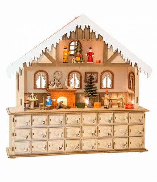 Small Foot - Adventskalender Stube mit Beleuchtung