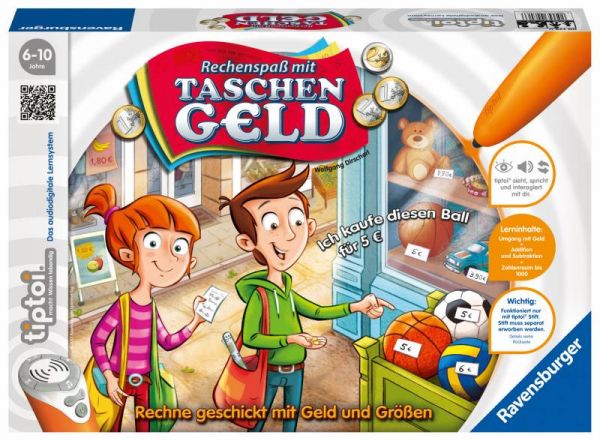 Ravensburger tiptoi® - Spiel Rechenspaß mit Taschengeld