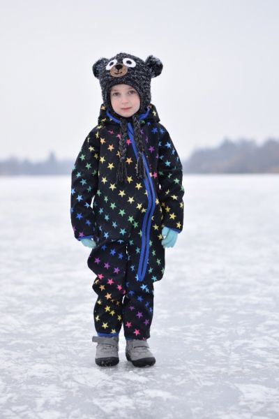 Green Baby - Softshell Overall Rainbow Stars