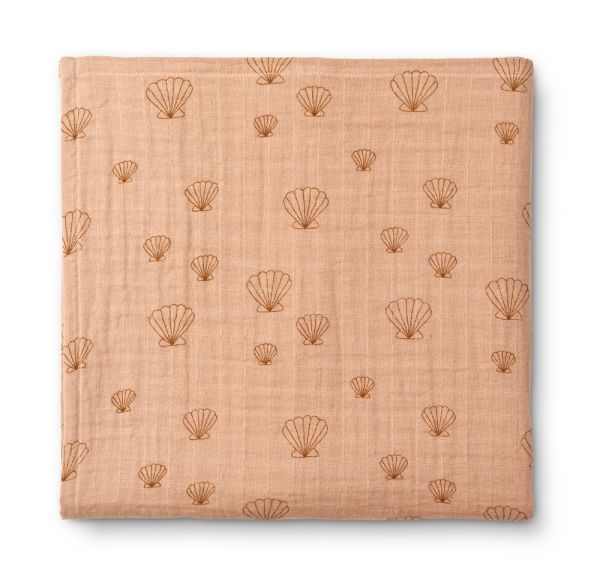 LIEWOOD - Ben Muslin Swaddle Pale Tuscany Shell