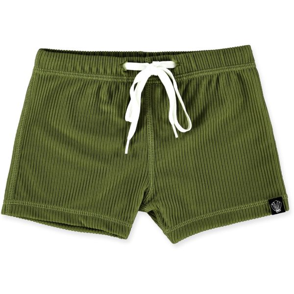 Beach &amp; Bandits - UV Badeshorts Ribbed Pesto