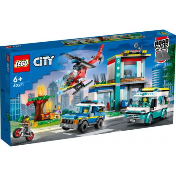 LEGO® City 60371 - Hauptquartier der Rettungsfahrzeuge