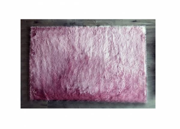 Kroma Carpets - Kunstlammfell Rechteck pink