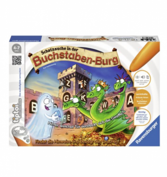 Ravensburger tiptoi® - Spiel Schatzsuche in der Buchstabenburg (ohne Stift)