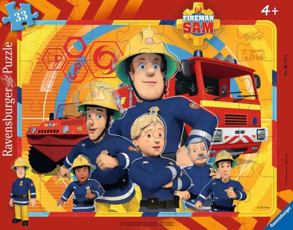 Ravensburger - Kinderpuzzle Feuerwehrmann Sam, Sam, der Feuerwehrmann