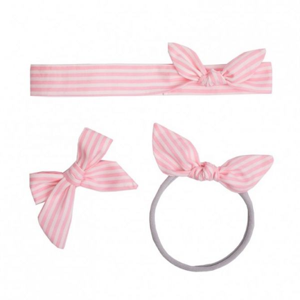Ul &amp; Ka - Haarclip, Haarband, Haarband mini Set Pink Stripes
