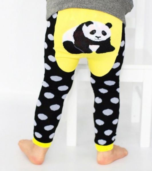Doodle Pants - Panda Dot Leggings