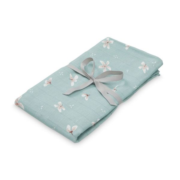 Cam Cam Copenhagen Swaddle Muslin Windflower Blue 120x120