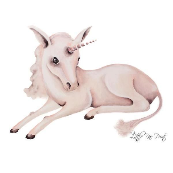 Little Rae Prints - Poster Baby Unicorn