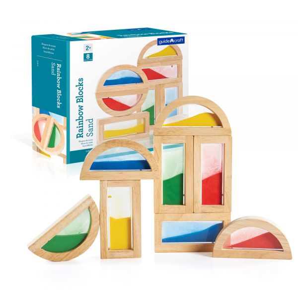 Guidecraft - Rainbow Blocks Sand 8 teilig