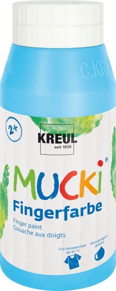 KREUL - MUCKI Fingerfarbe Hellblau, 750 ml