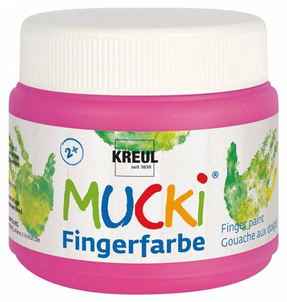 KREUL - MUCKI Fingerfarbe Quietsch-Pink, 150 ml