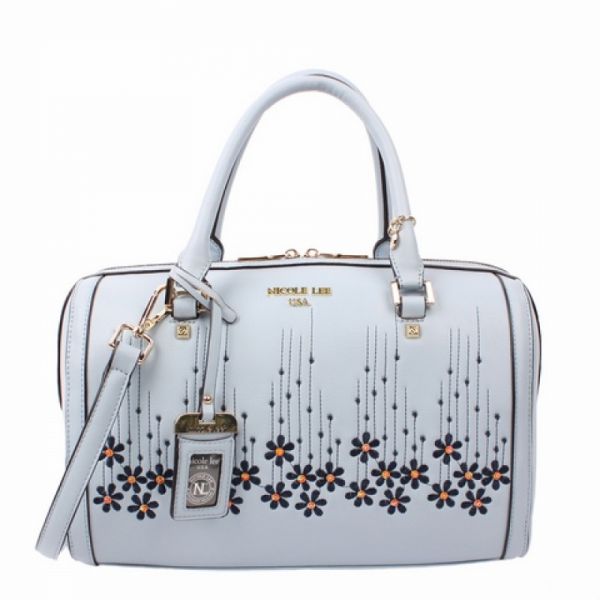 Nicole Lee - Handtasche &quot;Rosalie Floral&quot; blau Boston Bag