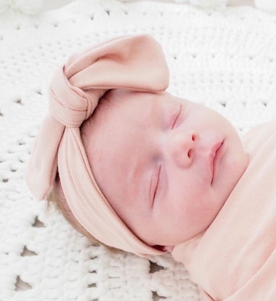 Snuggle Hunny - Merinowolle Haarband blush pink