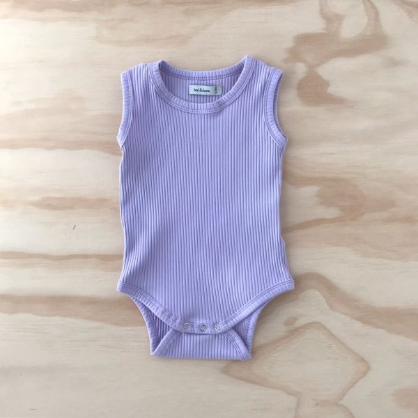 bel&amp;bow - Ribbed Singlet Body Lilac